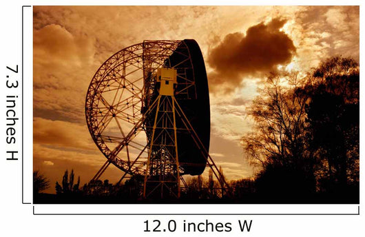 Lovell Telescope Jodrell Bank Wall Decal Design 3