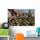 Confrontation between T Rex Wall Decal Design 3