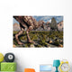 Confrontation between T Rex Wall Decal Design 3