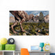Confrontation between T Rex Wall Decal Design 3