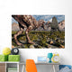 Confrontation between T Rex Wall Decal Design 3