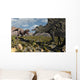 Confrontation between T Rex Wall Decal Design 2