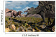 Confrontation between T Rex Wall Decal Design 2