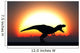 T Rex Silhouetted against Wall Decal