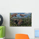 Two T Rex Dinosaurs Wall Decal