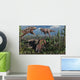 Two T Rex Dinosaurs Wall Decal