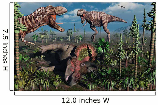 Two T Rex Dinosaurs Wall Decal