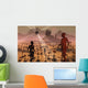 Lone Explorer Discovers Ruins Wall Decal
