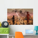 Lone Explorer Discovers Ruins Wall Decal
