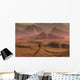 Lone Figure Explorer Watching Wall Decal