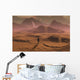 Lone Figure Explorer Watching Wall Decal