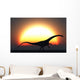 Silhouetted Diplodocus Dinosaur Takes Wall Decal