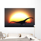 Silhouetted Diplodocus Dinosaur Takes Wall Decal