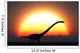 Silhouetted Omeisaurus Walks Pass Wall Decal