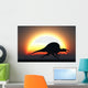 Silhouetted Spinosaurus Sprinting against Wall Decal
