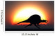 Silhouetted Spinosaurus Sprinting against Wall Decal