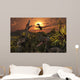 Group Feathered Carnivorous Velociraptors Wall Decal