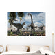 Carnivorous Allosaurus Confronts Diplodocus Wall Decal