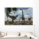 Carnivorous Allosaurus Confronts Diplodocus Wall Decal
