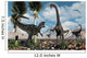 Carnivorous Allosaurus Confronts Diplodocus Wall Decal
