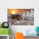 Pair Sabre Tooth Tigers Wall Decal