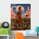 Alien Being State Meditation Wall Decal