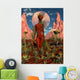 Alien Being State Meditation Wall Decal