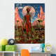Alien Being State Meditation Wall Decal