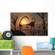 Omeisaurus and Duckbill Dinosaurs Wall Decal Design 1