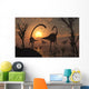 Omeisaurus and Duckbill Dinosaurs Wall Decal Design 1