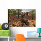 T-rex Comes across Carcass Wall Decal