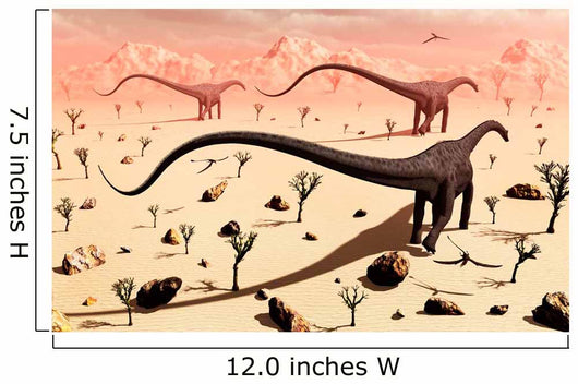 Small Group Diplodocus Sauropod Wall Decal