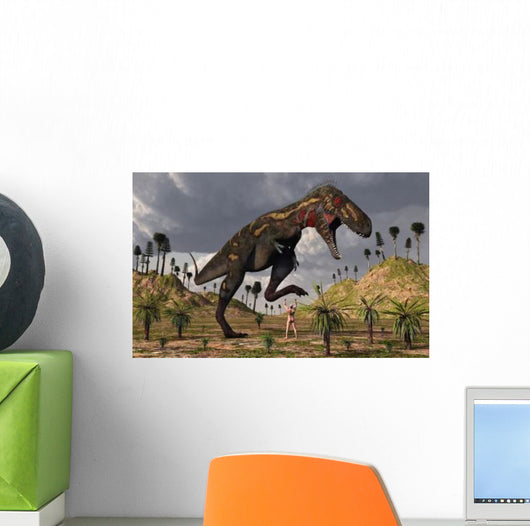 Nano-tyrannosaurus Takes Adam First Wall Decal