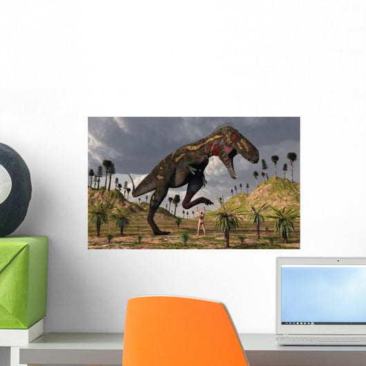 Nano-tyrannosaurus Takes Adam First Wall Decal