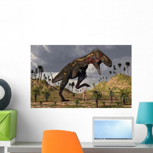 Nano-tyrannosaurus Takes Adam First Wall Decal