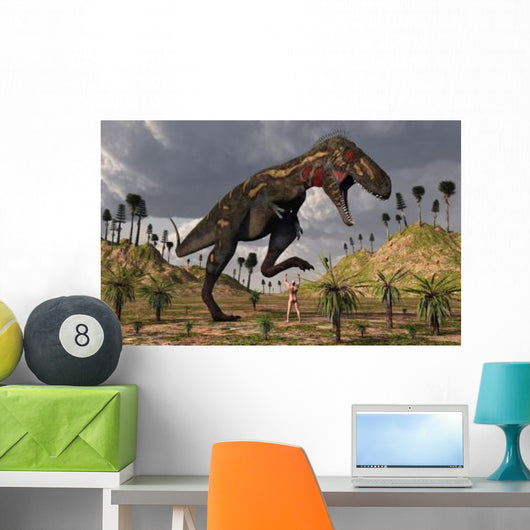 Nano-tyrannosaurus Takes Adam First Wall Decal