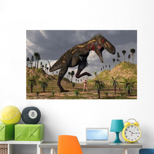 Nano-tyrannosaurus Takes Adam First Wall Decal