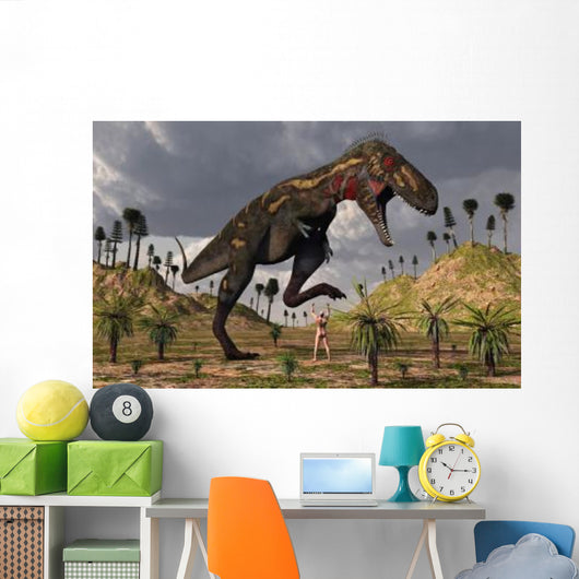 Nano-tyrannosaurus Takes Adam First Wall Decal