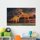 Robotic T Rex Triceratops Wall Decal