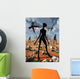Mysterious Black Shape Beings Wall Decal