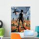 Mysterious Black Shape Beings Wall Decal