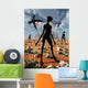 Mysterious Black Shape Beings Wall Decal