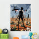 Mysterious Black Shape Beings Wall Decal