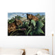 Pair Sabre-toothed Tigers during Wall Decal