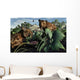 Pair Sabre-toothed Tigers during Wall Decal