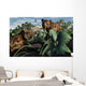 Pair Sabre-toothed Tigers during Wall Decal