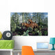 Pair Sabre-toothed Tigers Hunting Wall Decal Design 2