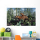 Pair Sabre-toothed Tigers Hunting Wall Decal Design 2