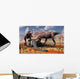 Two T Rex Dinosaurs Wall Decal