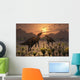 T-Rex Creeps up Pair Wall Decal